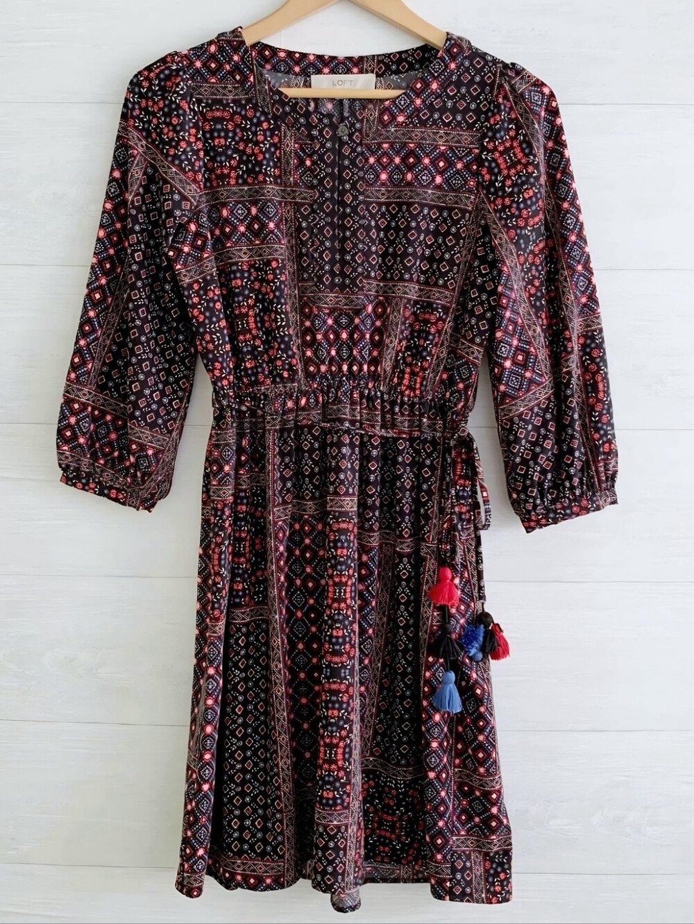 NWOT LOFT Boho Dress - Large - Picture 12 of 13